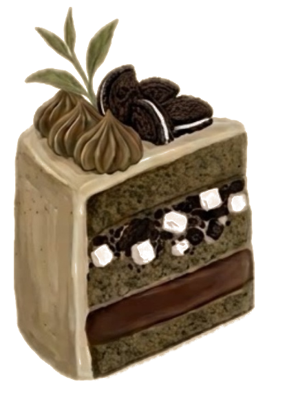 🍫 焙茶 Oreo 麻糬 手繪切面